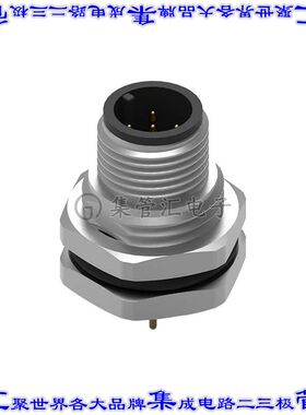 643250100605 圆形连接器5POS插座公形引脚螺钉镀金面板安装