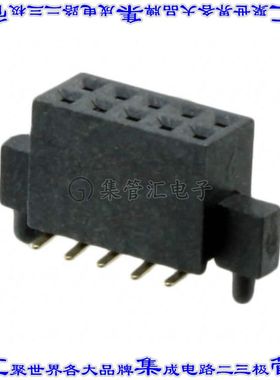 M50-4300545 针座连接器10POS插座2排1.27mm母形插口表贴SMD镀金