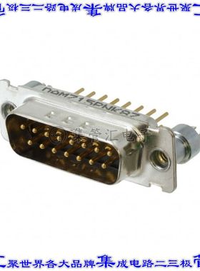 DAMZ-15P-N-K87 连接器15POS插头公引脚2排D-Sub面板安装通孔