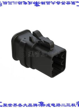 ATP06-6S-SR02BK 矩形连接器外壳6POS插头3排公形引脚黑色自由悬