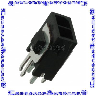 3-794682-2 针座连接器2POS接头2排公形插针通孔直针镀金