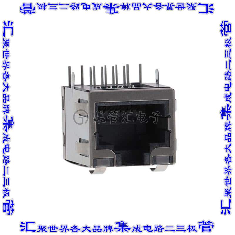 RJE1A18854A1 接插件连接器8P8C, RA, CAT5E, SHIELD WITH TOP