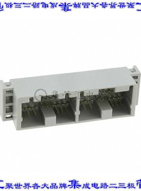316370-6 针座连接器48POS 3排公形插针通孔直角锡