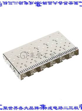 2007250-1 插拔式连接器机架成组(1 x 6)SFP+通孔直角压配