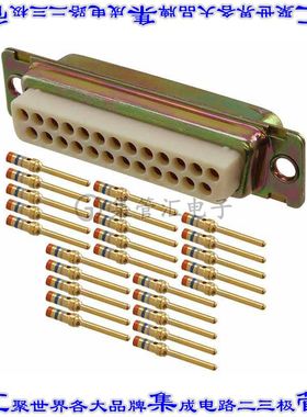 DBMAM-25P 连接器25POS插头公引脚2排D-Sub面板安装