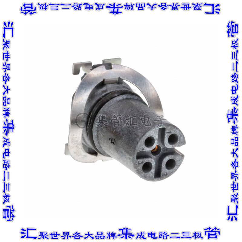 MSAS-05PFFT-EE0001 圆形连接器5POS插件母插口焊接镀金表面贴装