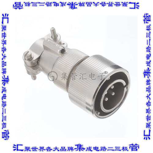 CA06COM-E18-10P-B 圆形连接器4POS插头公引脚焊杯银自由悬挂