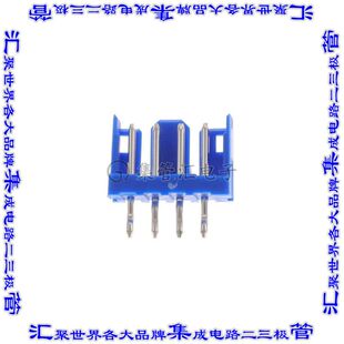 针座连接器4POS接头2mm公形插针通孔直针锡 292161