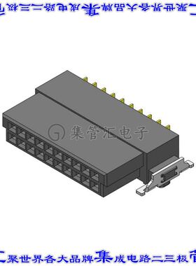 CBED202-1079B001C1AD 针座连接器20POS插座2排1.27mm母形插口表