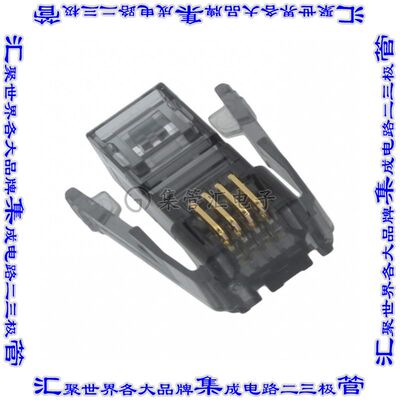 1-520424-1 接插件连接器CONN PLUG 4POS SDL 24-26AWG RND