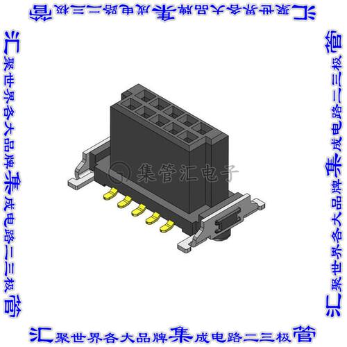 CBEC225-0579B001C1AF 针座连接器10POS插座2排1.27mm母形插口表