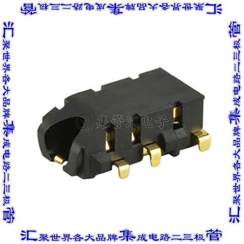 SJ2-3544A-SMT-TR 接插件连接器AUDIO JACK, 3.5 MM, RT, 5 CONDU