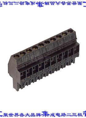 1553510000 端子块连接器10POS插头母插口5.08mm黑色自由悬挂