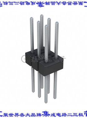 PEC03DFCN 针座连接器6POS分离式2排2.54mm公形插针通孔直针锡