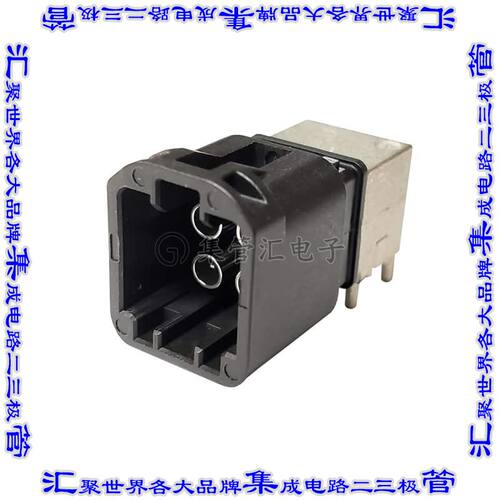 MHSD-04A-BM-PRA-TR 同轴连接器插头公引脚焊接50欧姆通孔直角
