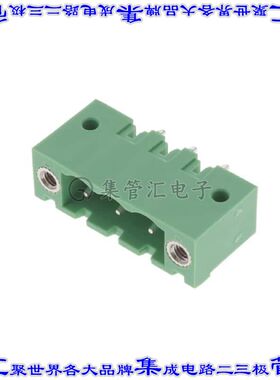395355003 0395355003端子块连接器3POS接头公引脚带罩5.08mm绿色