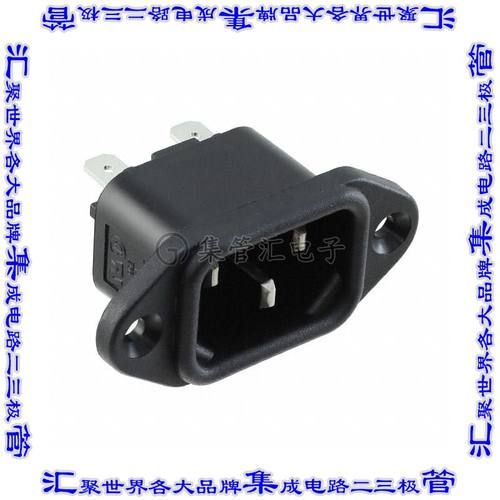 PX0580/48 电源接入连接器3POS插座公型片状插脚IEC320-C14面板安