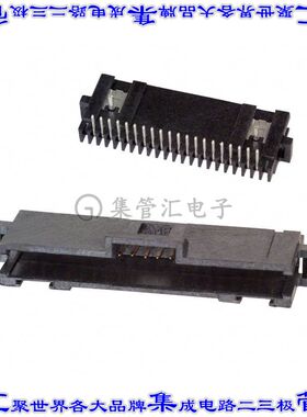 5-104074-4 针座连接器20POS接头1.27mm公形插针通孔直角镀金