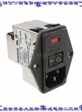 5-6609929-7 电源接入连接器3POS插座公插片模块IEC320-C14面板安