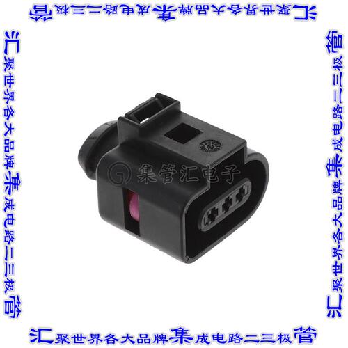 1813271-1 矩形连接器外壳3POS插头4mm公形引脚黑色自由悬挂