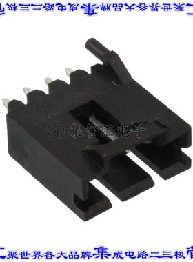 5-104450-3 针座连接器4POS接头2.54mm公形插针通孔直针锡