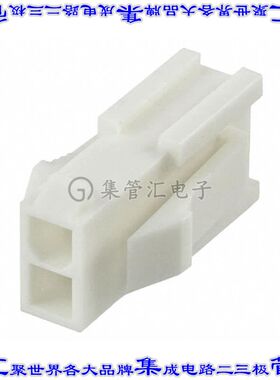 64900221822 矩形连接器外壳2POS插头2排公形引脚白色面板安装