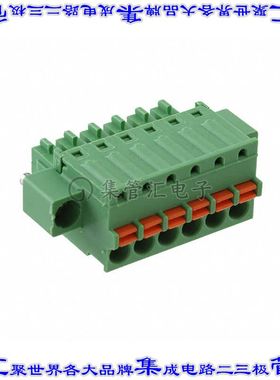 ASP0840606 端子块连接器6POS插头母插口3.81mm绿色自由悬挂