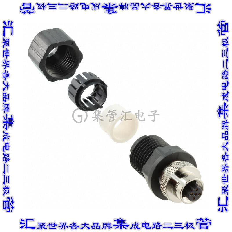 HDM12PF05B1ST 圆形连接器5POS插头母插口焊杯镀金自由悬挂