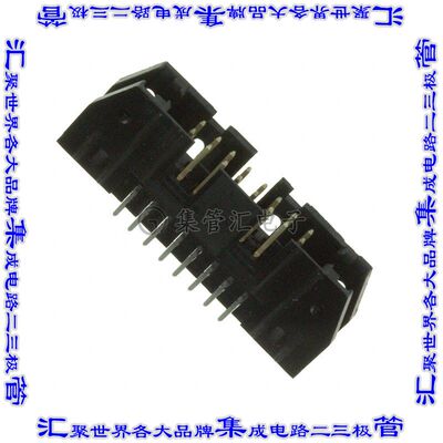 5102155-3 针座连接器16POS接头2排2.54mm公形插针通孔直针镀金