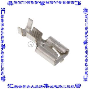1-100605-2 快速连接器端子母头6.35mm压接13-17AWG