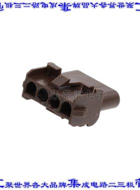 1-480703-1 矩形连接器外壳4POS插座棕色面板安装