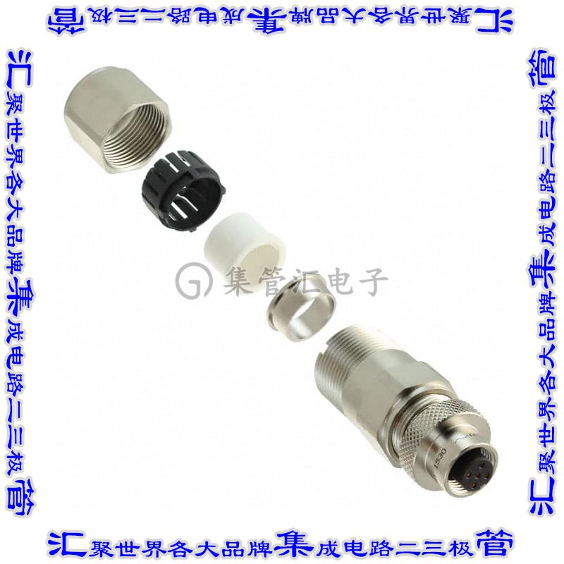 HDM12PF05A1STM 圆形连接器5POS插头母插口焊杯镀金自由悬挂