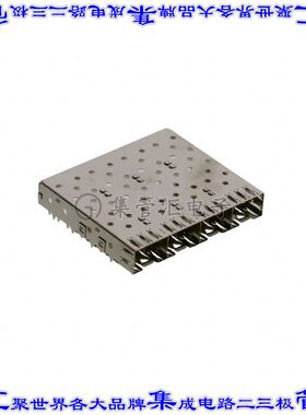 1658723-2 插拔式连接器机架成组(1 x 4)SFP通孔直角焊接