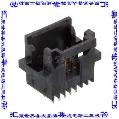 5-104068-2 针座连接器10POS接头2排1.27mm公形插针通孔直针镀金