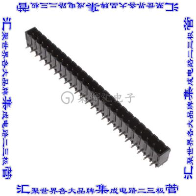 2-2342083-4 端子块连接器24POS接头公引脚带罩5.08mm黑色90DEG通