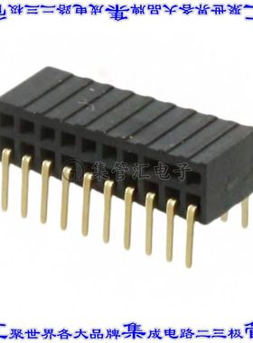 M50-3201045 针座连接器20POS插座2排1.27mm母形插口通孔直角镀金