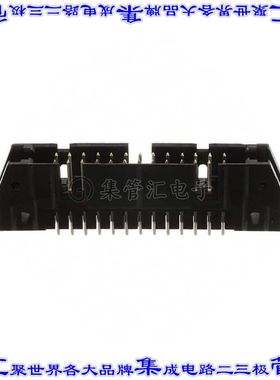 5102154-6 针座连接器26POS接头2排2.54mm公形插针通孔直针镀金