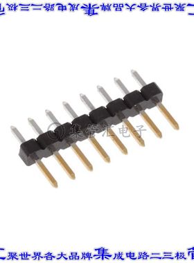 2355104-8 针座连接器8POS分离式2mm公形插针通孔直针镀金