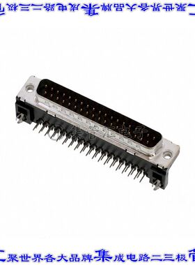 D37P13A4GL00LF 连接器37POS插头公引脚2排D-Sub通孔直角