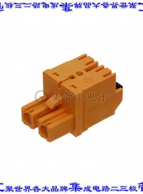 1043790000 端子块连接器2POS插头母插口7.62mm橙色自由悬挂
