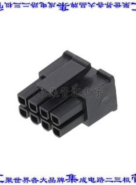 CP3508S0010-NH 矩形连接器外壳8POS插座2排3mm母形插口黑色自由
