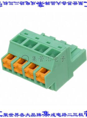 1861250 端子块连接器4POS插头母插口5.08mm绿色自由悬挂
