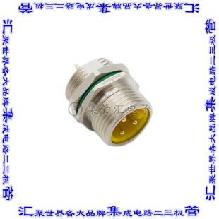 圆形连接器3POS插座公形引脚焊接镀金面板安 PXMBNI78FPM03APC78