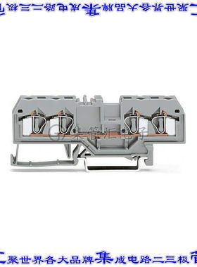 281-653 端子块连接器4POS馈通式6.0mm橙色12-28AWG