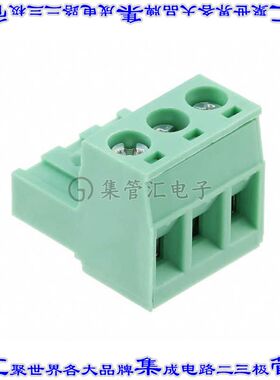 5441977 端子块连接器3POS插头母插口5.08mm绿色自由悬挂