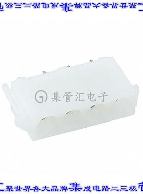 643415-1 针座连接器4POS插座6.35mm母形插口通孔直针锡