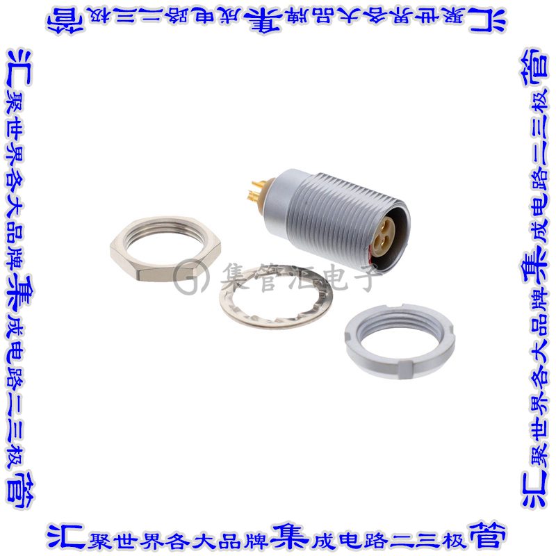 ECA.0B.303.CLL 圆形连接器3POS插座母插口焊杯镀金面板安装