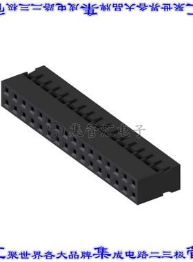 M22-3021600 矩形连接器外壳32POS插座2排2mm母形插口黑色自由悬