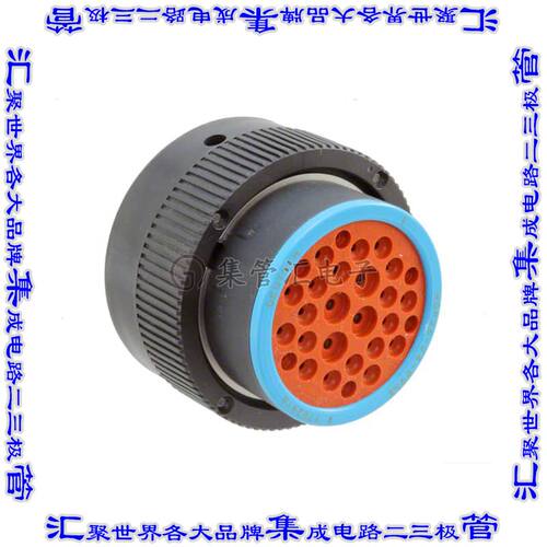 HDP26-24-29SE 圆形连接器29POS插头外壳用于母插口黑色自由悬挂