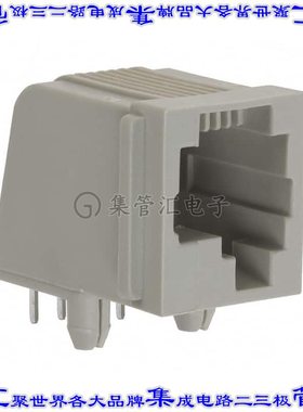 5555003-1 接插件连接器CONN MOD JACK 6P6C R/A UNSHLD